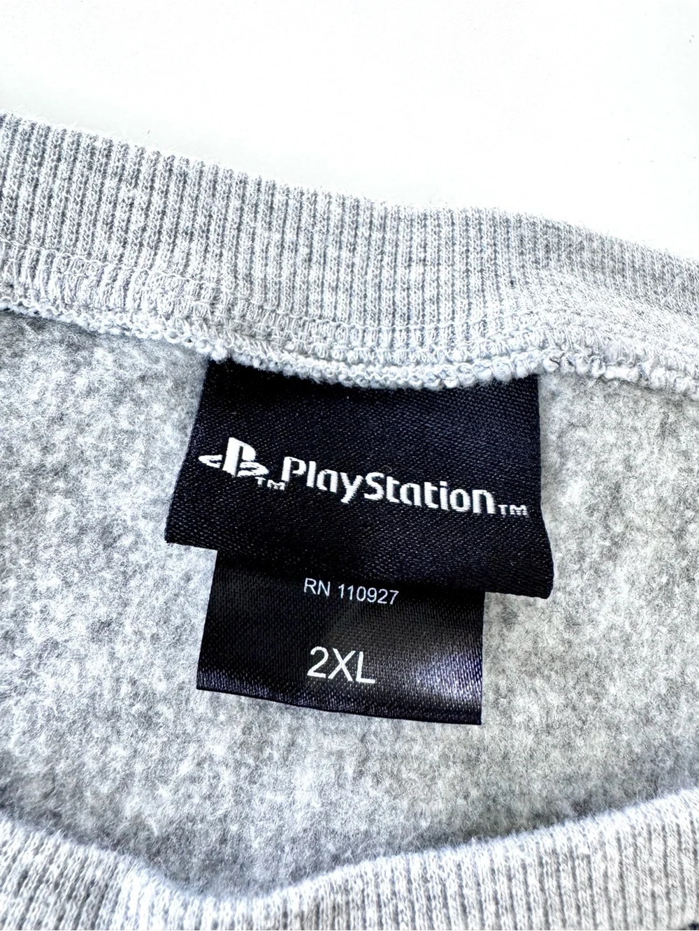 PlayStation Men's Gray Logo Crewneck Sweater Size 2XL